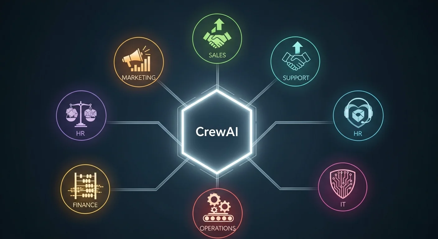 CrewAIの具体的なビジネス活用事例7選【部門別】.