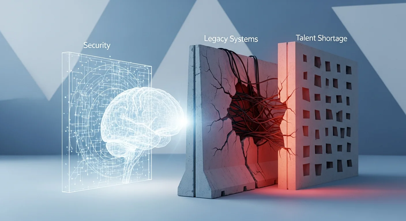 AI化を阻む3つの壁｜セキュリティ・レガシーシステム・人材不足という課題