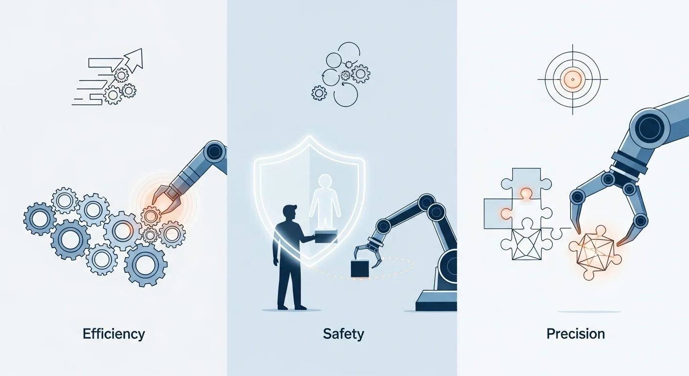 AI搭載の協働ロボットが生産性を向上させる3つの理由