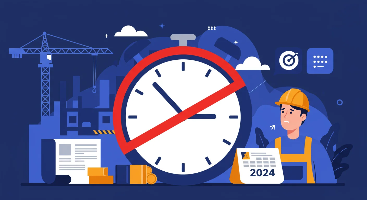 建設業の2024年問題とは?時間外労働の上限規制を解説