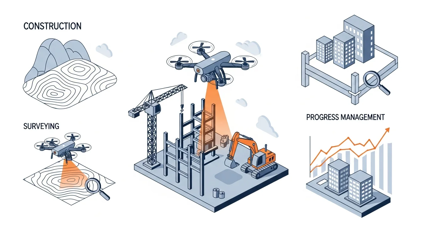 【用途別】測量から点検・進捗管理までわかる建設ドローンの活用事例
