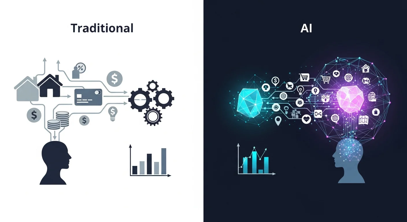 AI信用スコアとは?従来の信用情報との違い