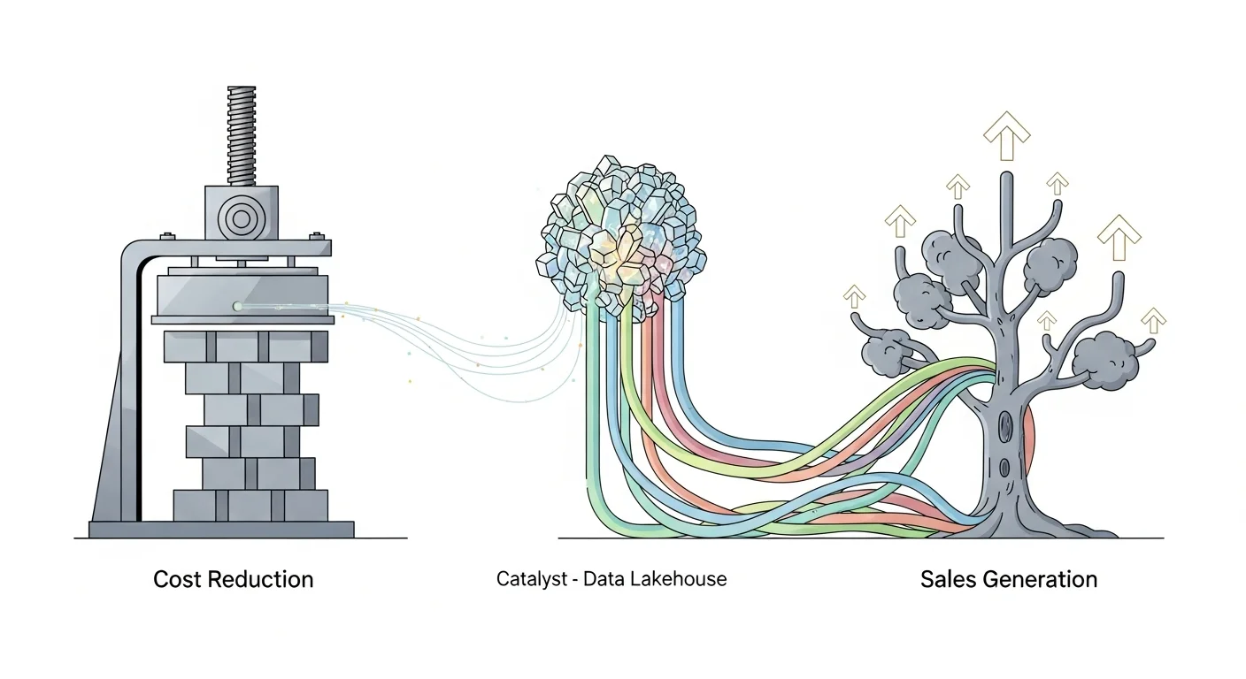 「コスト削減」から「売上創出」へ！データレイクハウスがもたらす事業成長