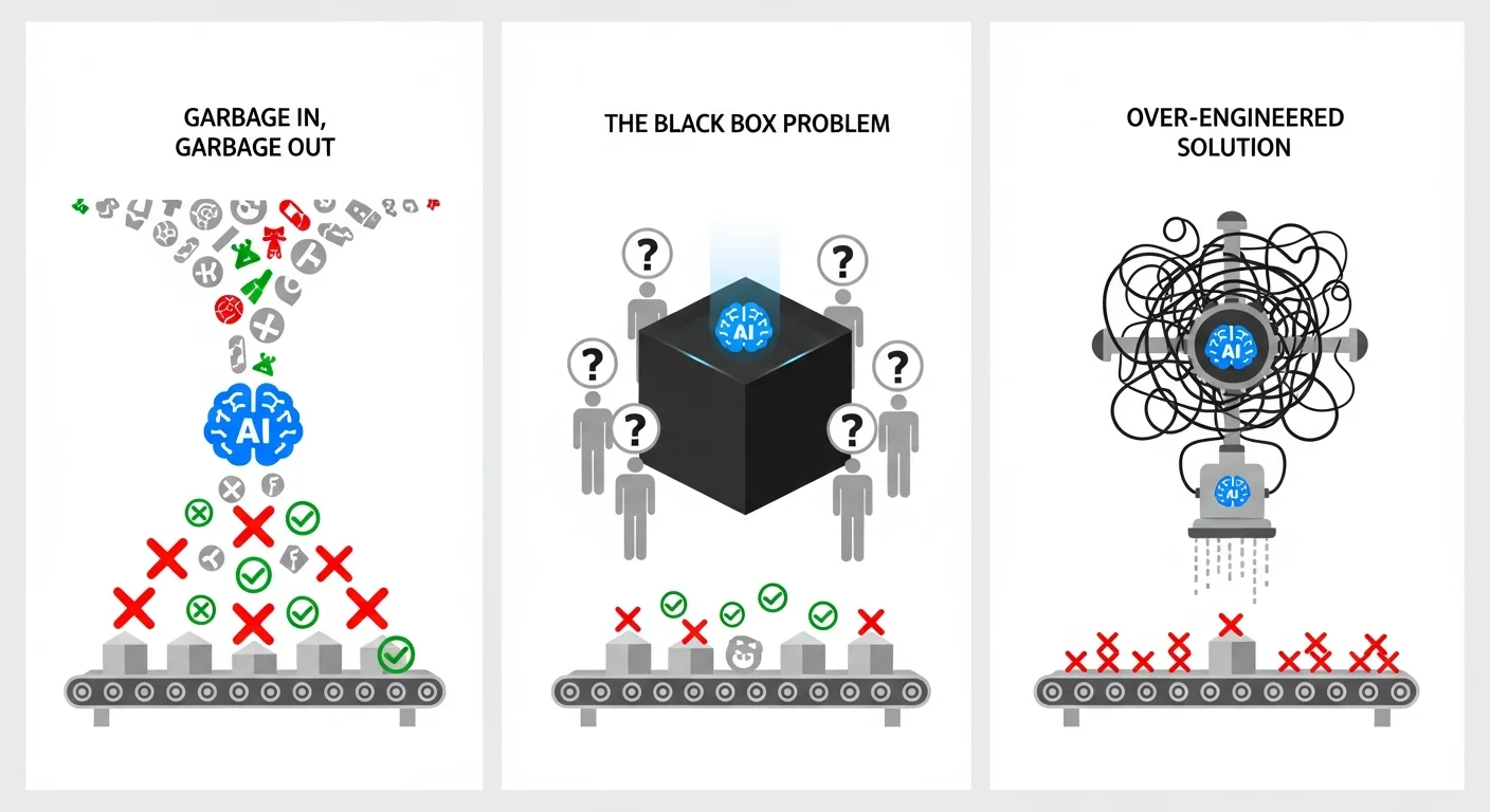 AIで不良率削減に失敗する典型的な3つのパターン