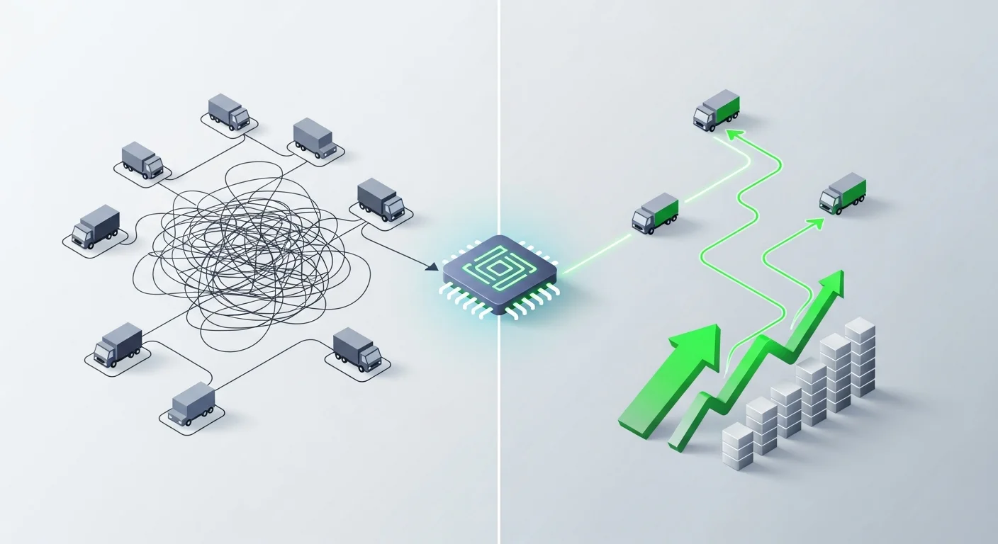 配送順序最適化アルゴリズムで利益改善!ベテラン不要の配車計画