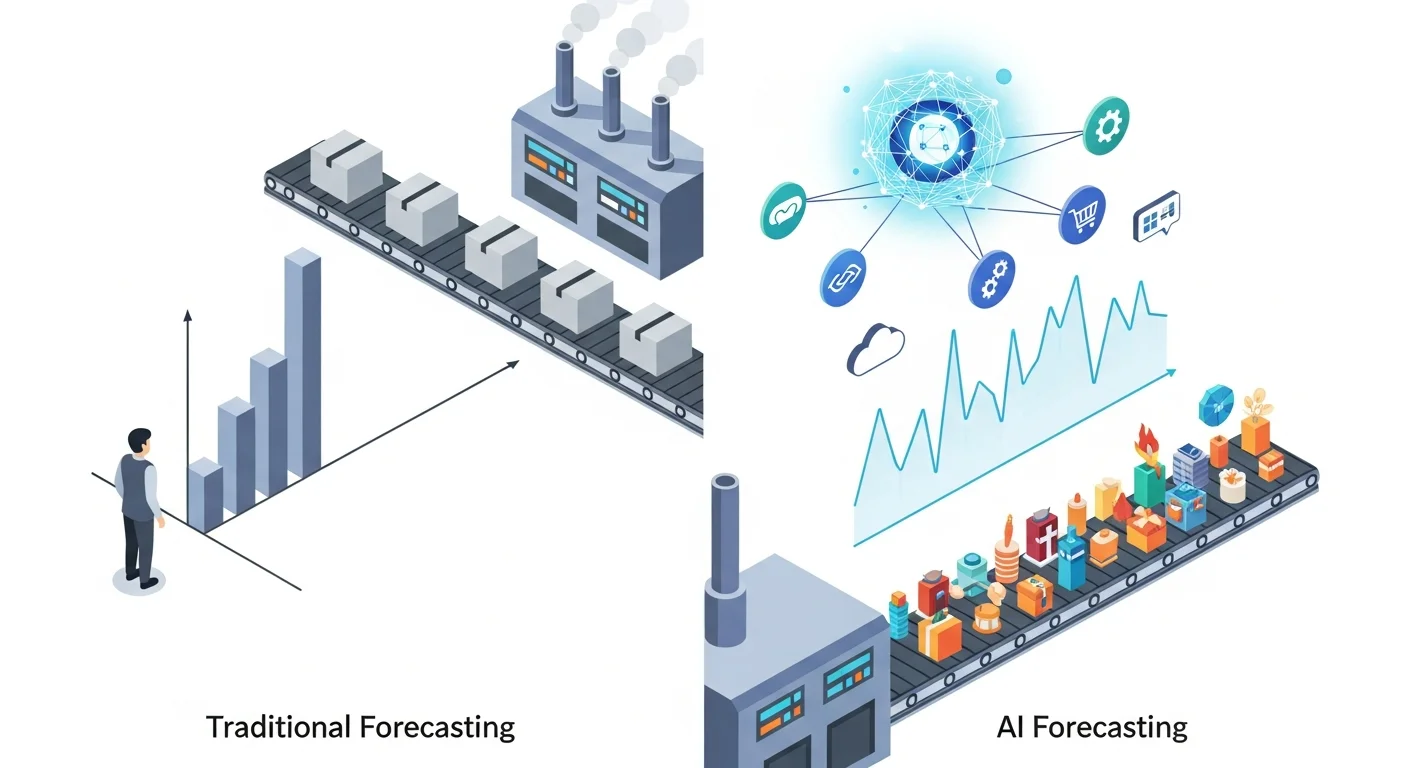 AI需要予測とは?従来の予測方法との違い