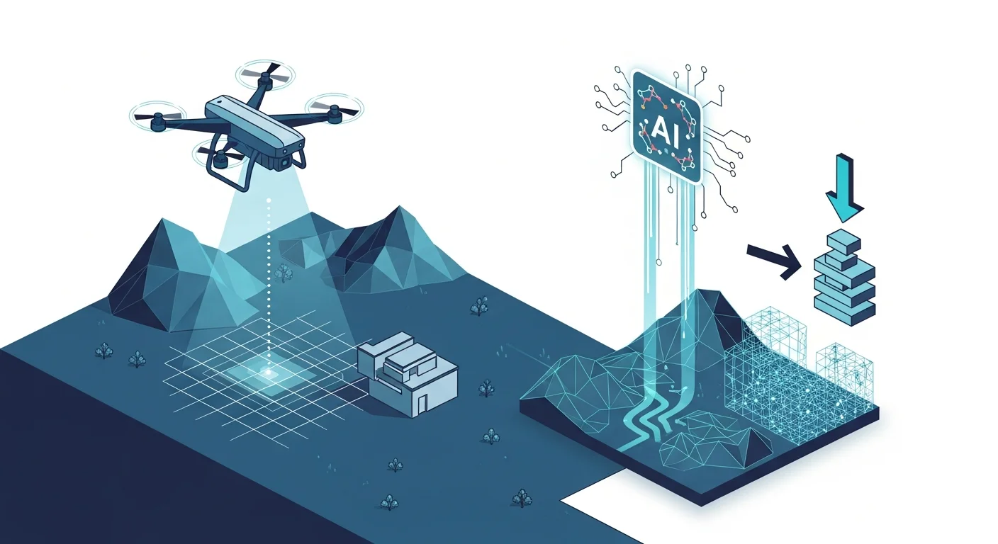 ドローン3次元測量をAIで効率化。コスト削減と精度向上のコツ