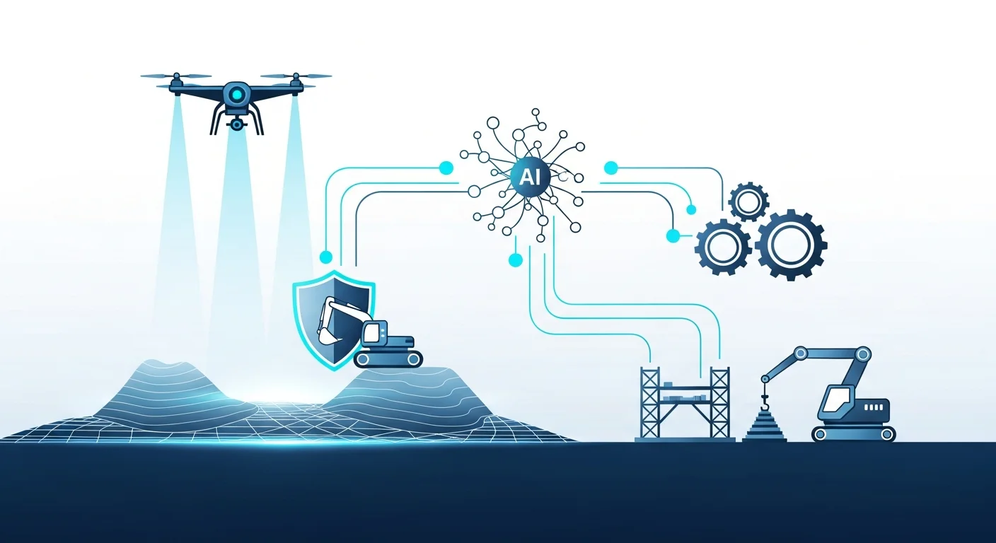 土量計算だけではない！AIデータを活用した安全管理と施工管理の自動化