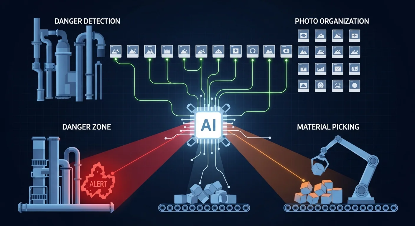 【具体的な活用事例】危険検知から写真整理、資材拾い出しまで自動化