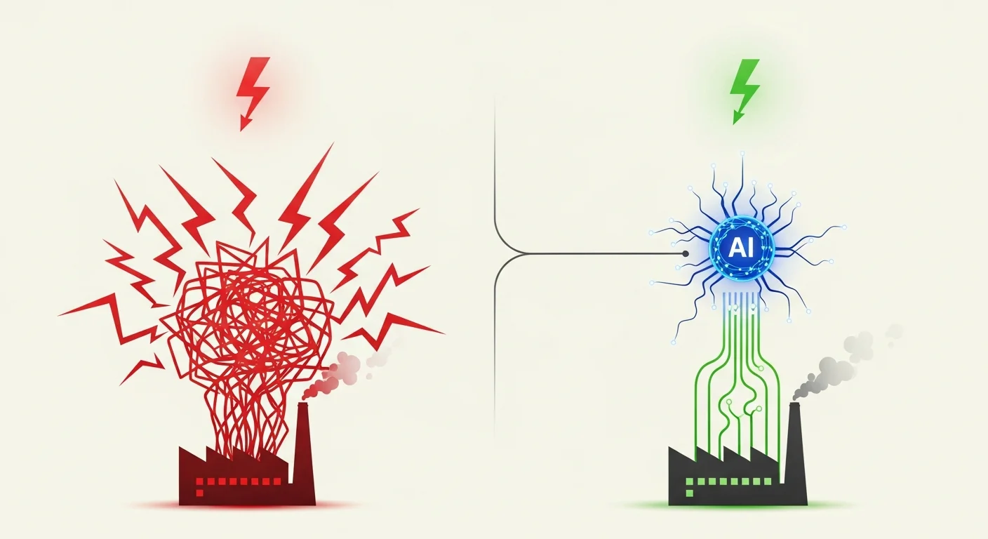 AIが工場の無駄なエネルギーコストを削減する仕組み