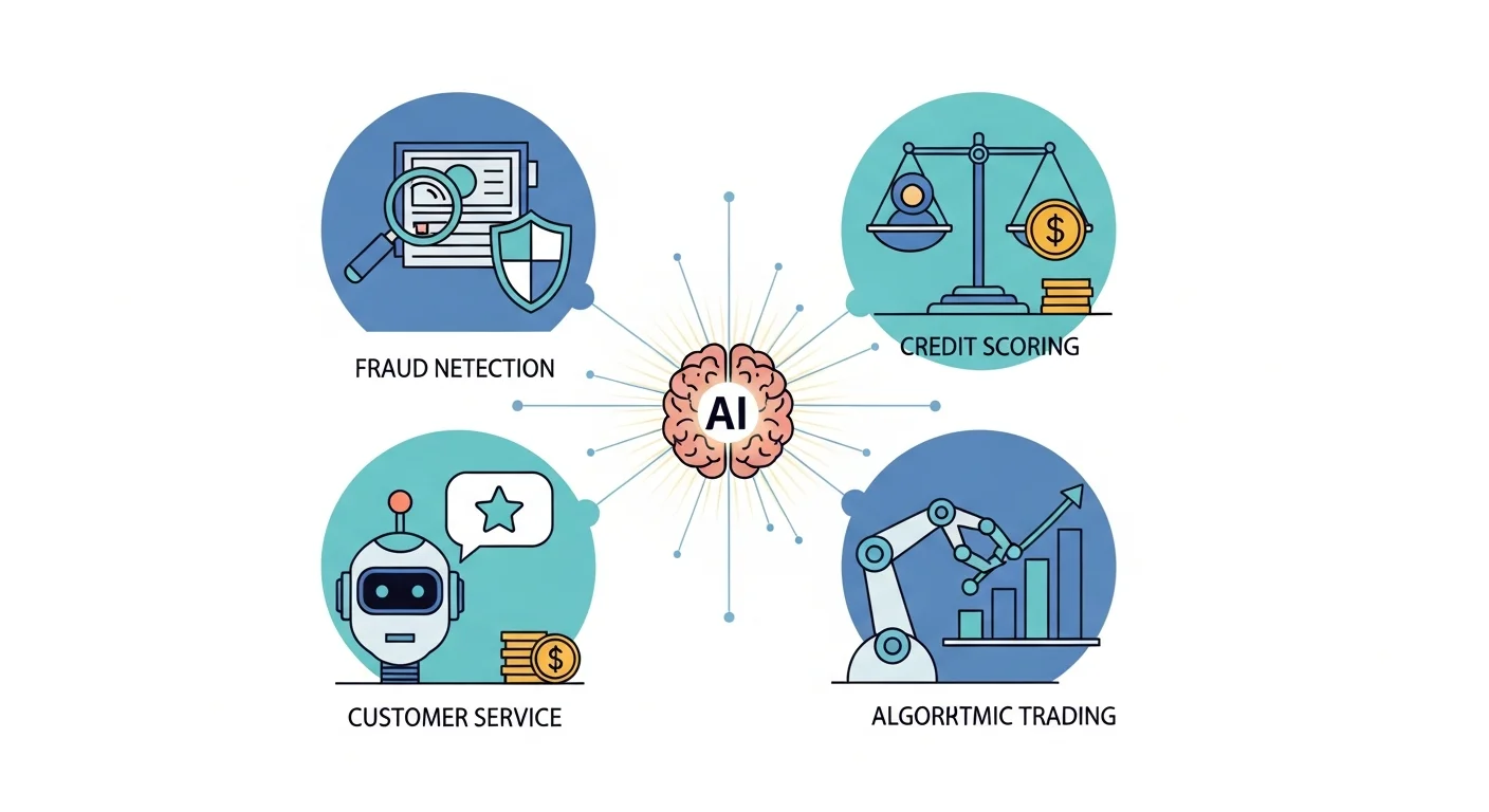 金融機関におけるAIの主な活用事例