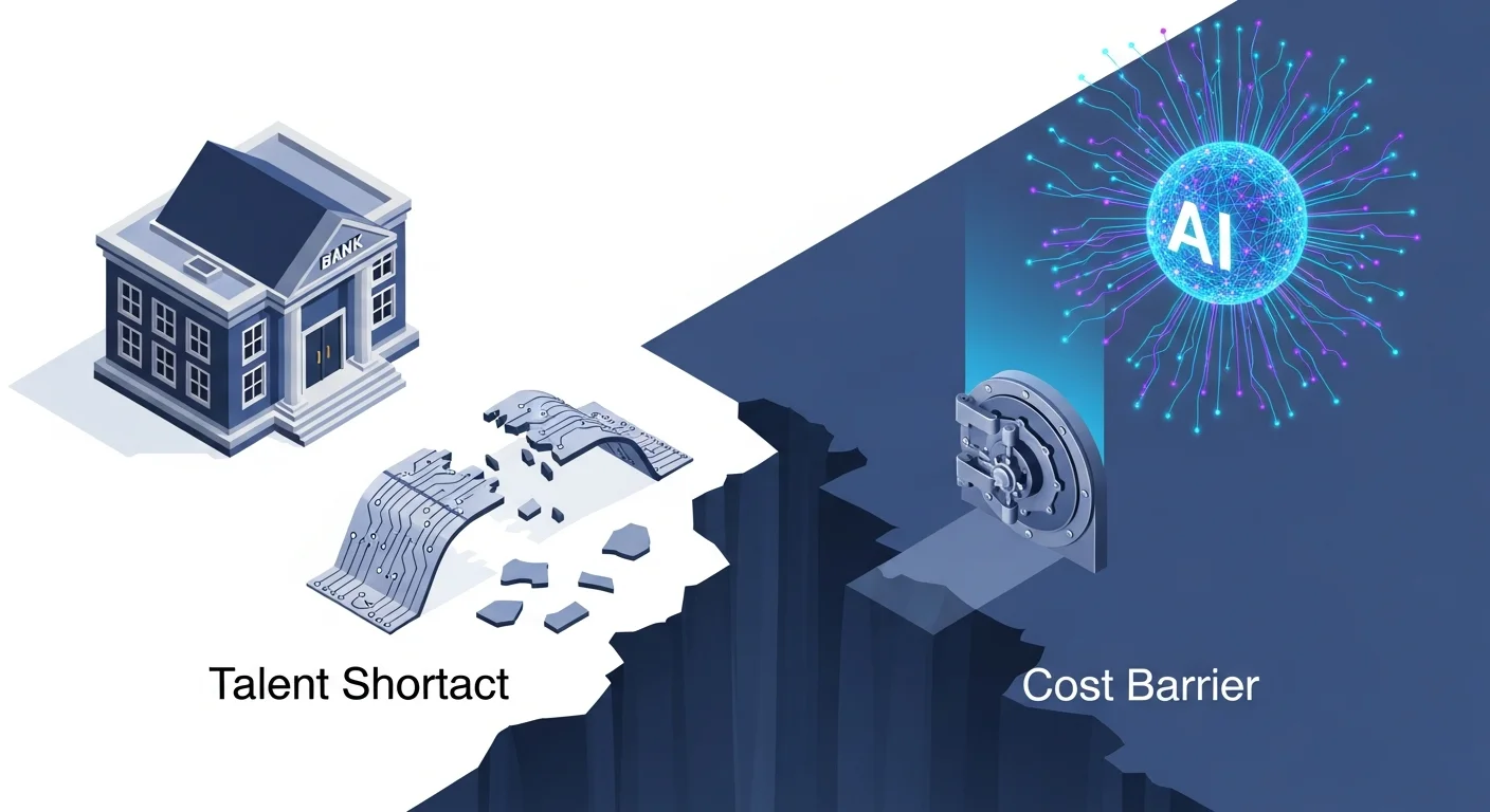 セキュリティだけではない!AI導入を遅らせる人材不足とコストの課題