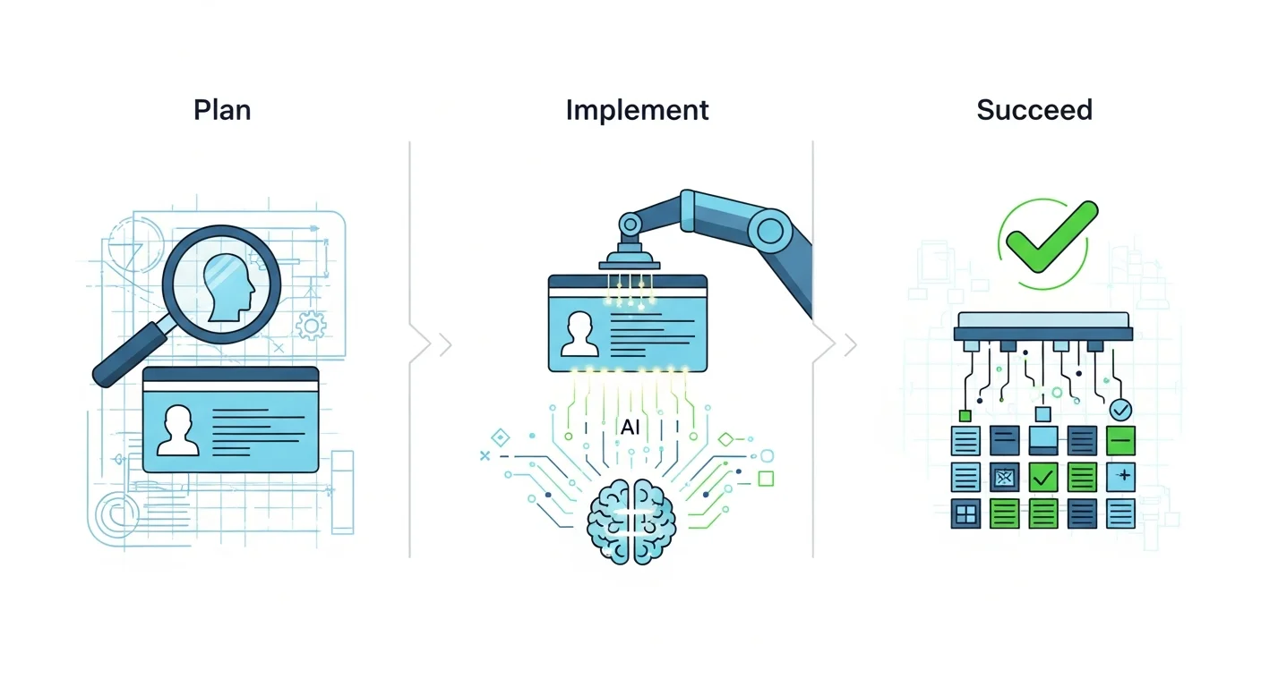 AI OCR導入を成功に導くための3ステップ