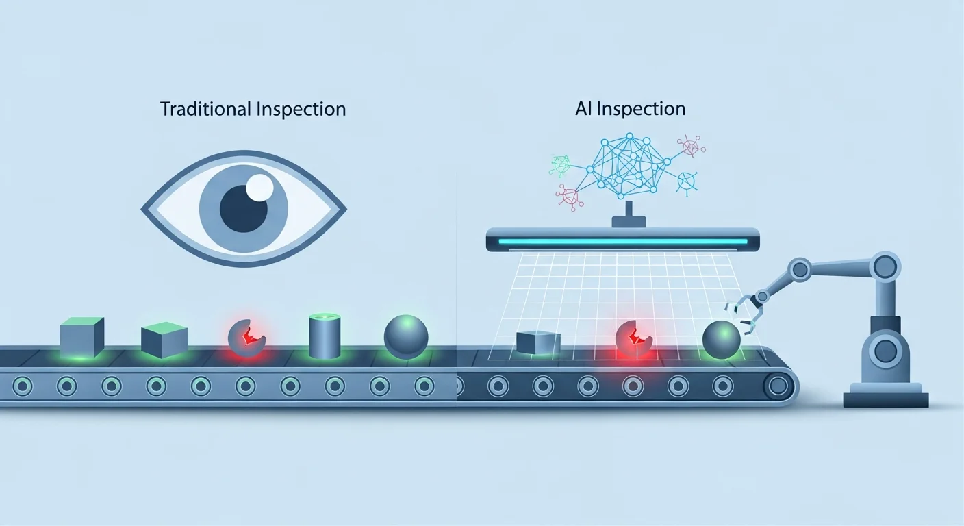 AIインライン検査とは？従来の目視検査との違い