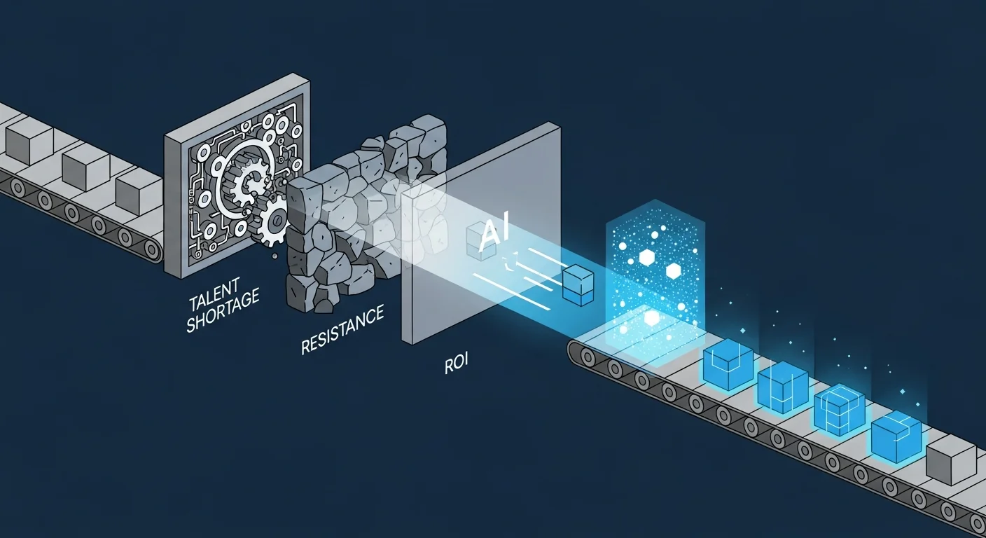 AI導入を阻む3つの壁｜ROI・人材不足・現場の抵抗をどう乗り越えるか