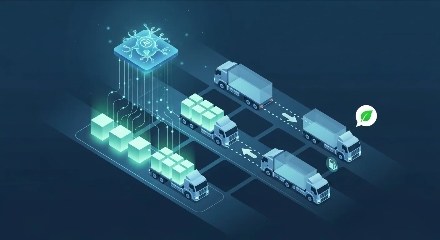 【方法3】AI需要予測による積載率向上と空車走行の削減