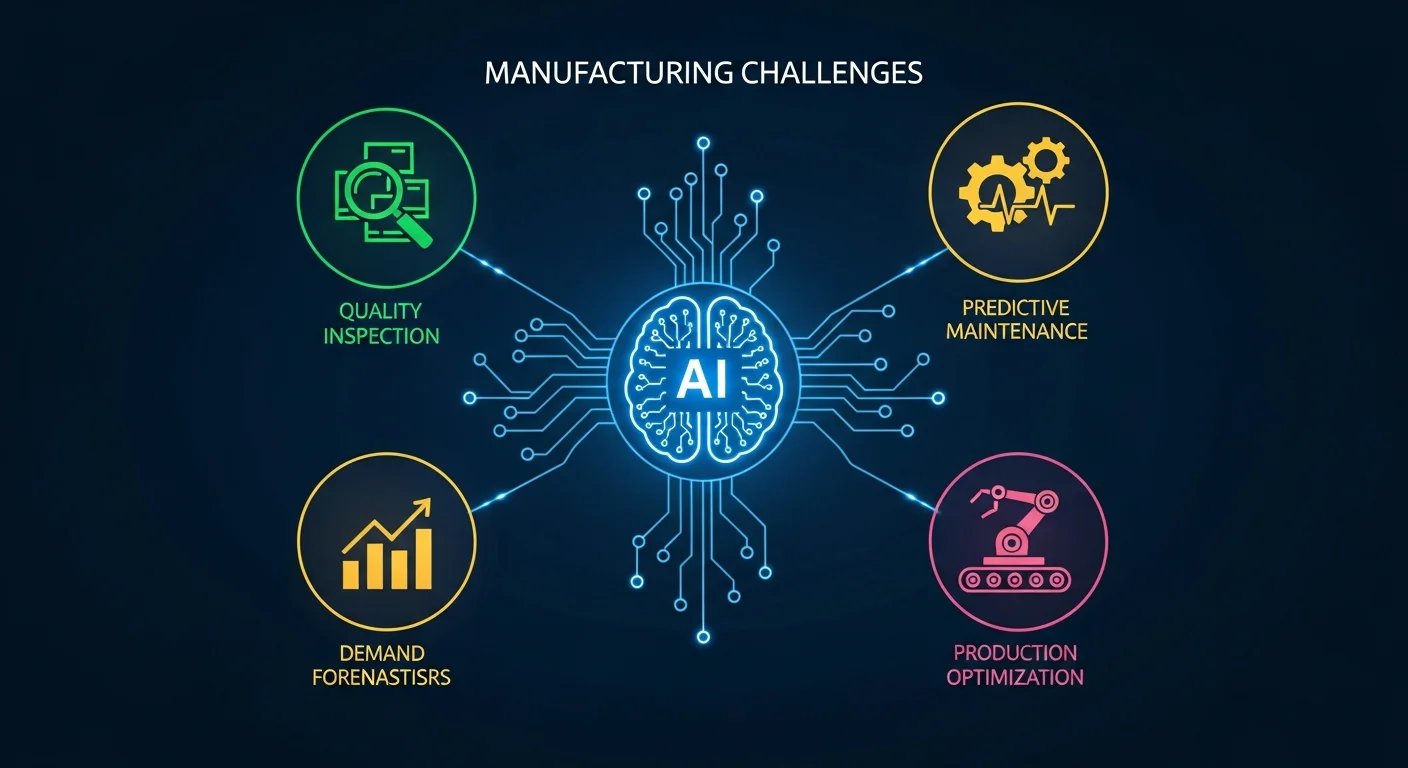 【課題別】製造業向けAIツールの主な種類と活用領域