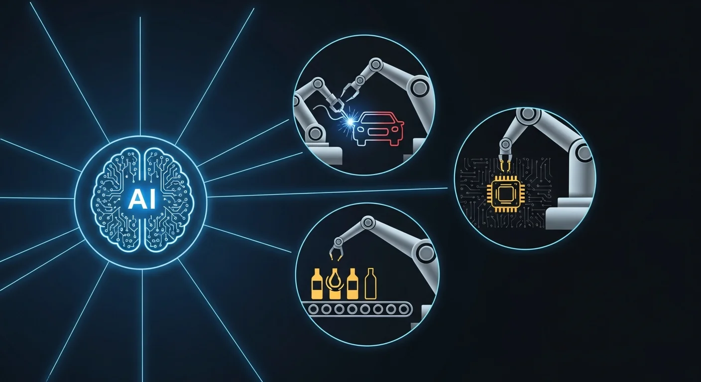 【業界別】AI制御製造ロボットの活用事例