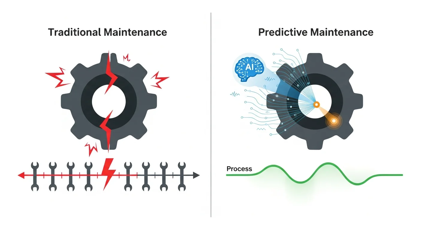 そもそも予知保全とは？従来の保全方法との決定的な違い