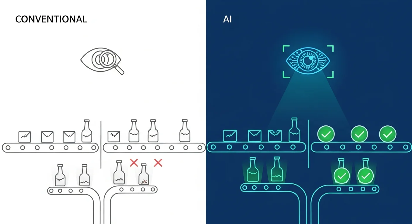 従来の検査方法との違いとAIが優れている点