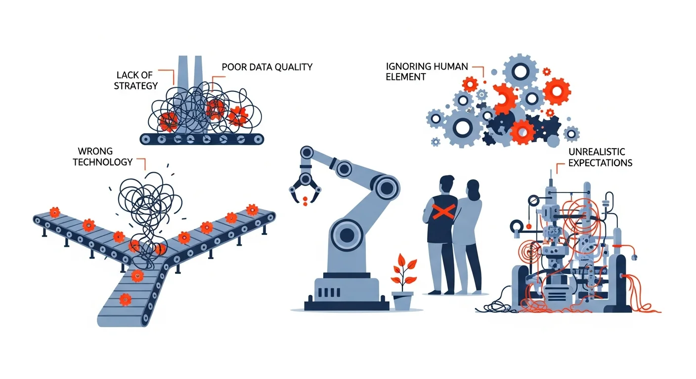 製造業のAI導入が失敗する、よくある5つの落とし穴
