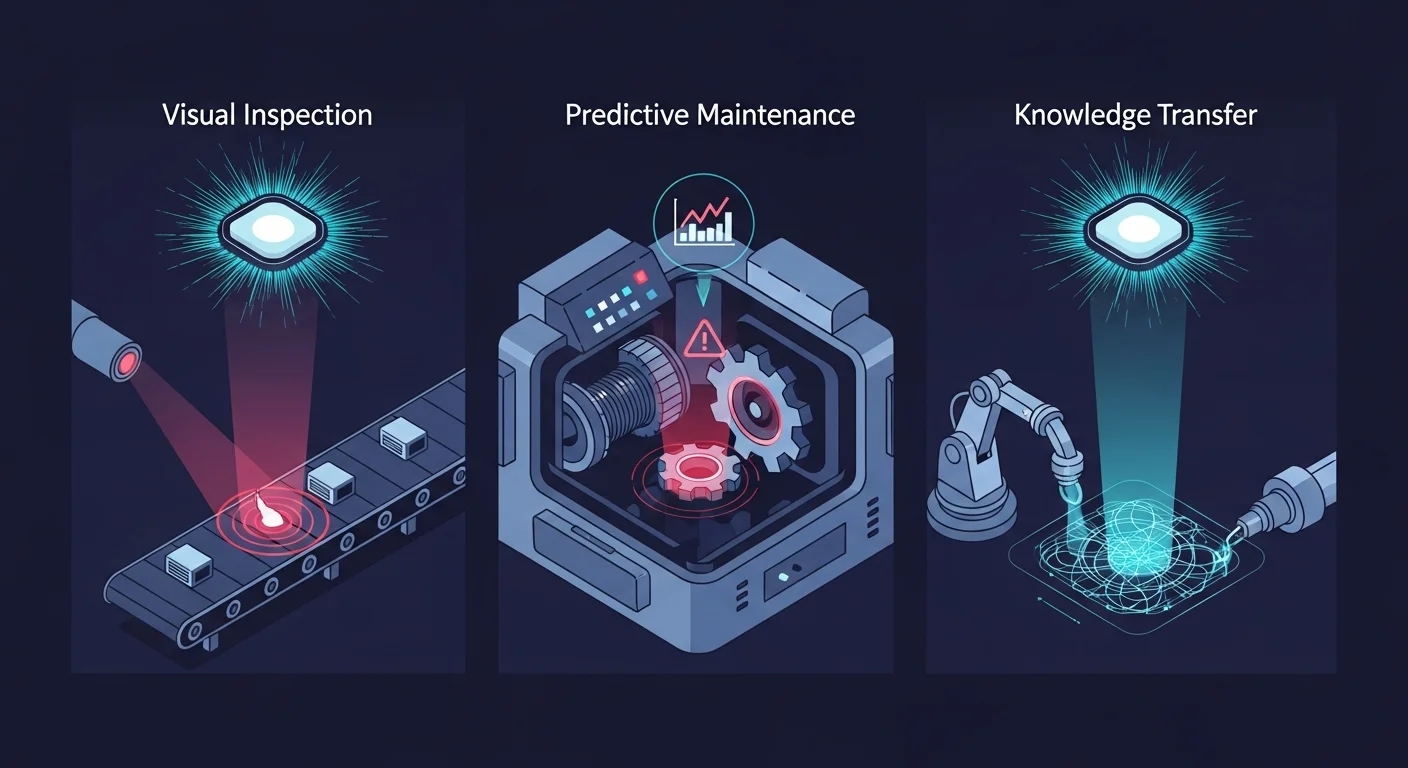 【事例で解説】AIが解決する製造現場の3大課題（外観検査・予知保全・技術伝承）