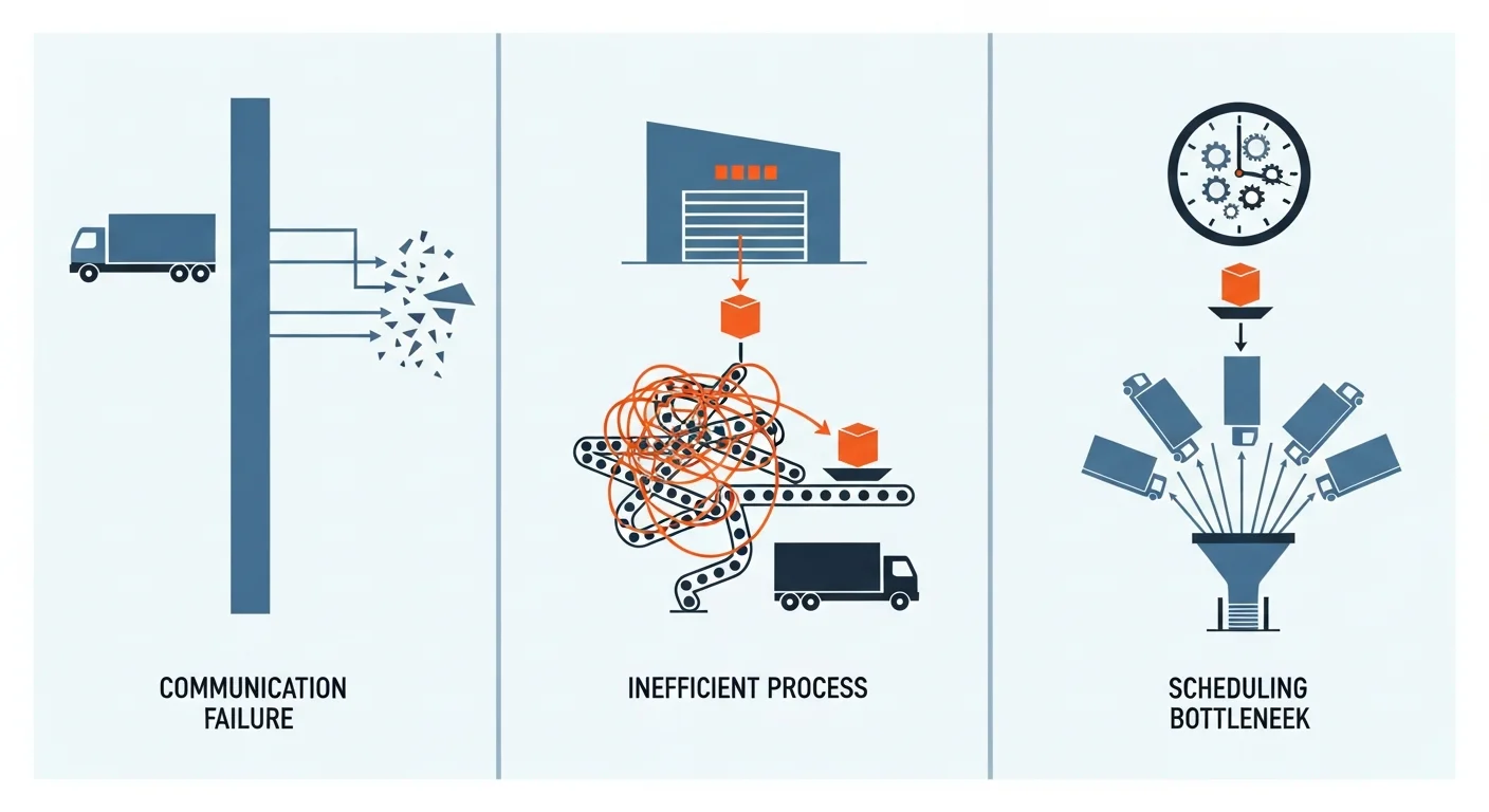なぜトラックの待機時間削減は進まないのか？3つの根本原因