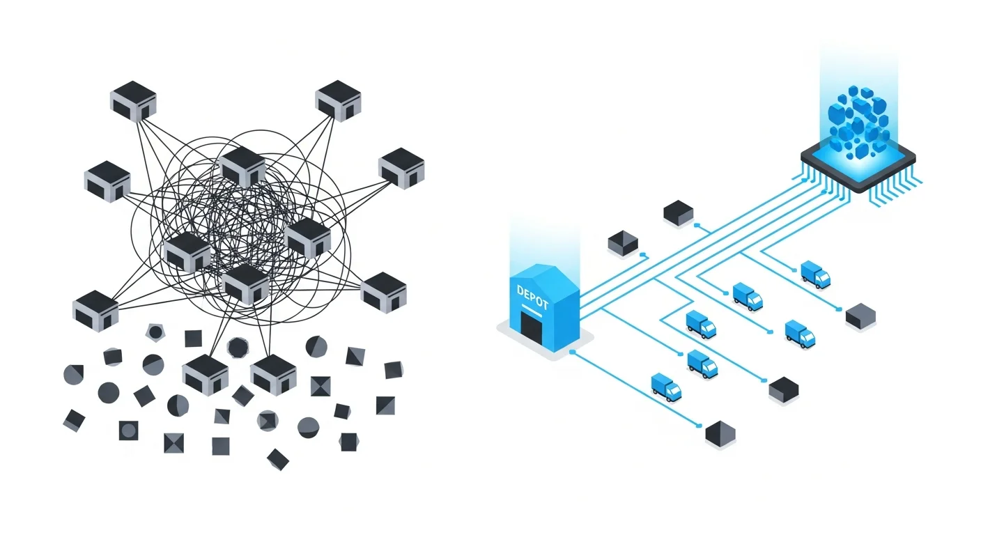AIによるルート最適化とは?配車計画を自動化する仕組み