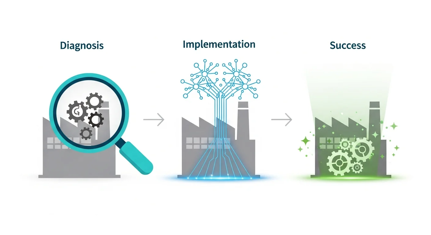 まずは無料診断から！失敗しないAI導入を成功させる3ステップ