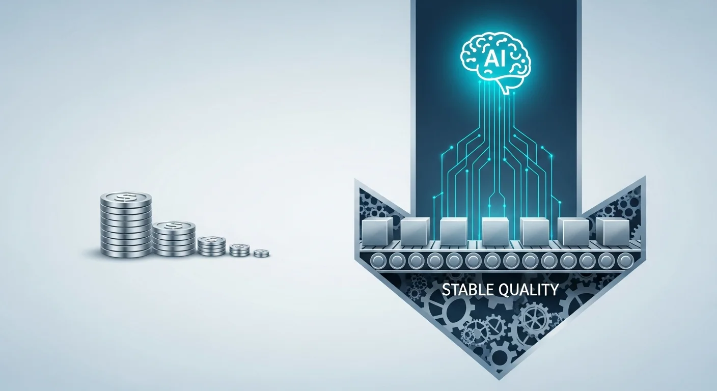 生産性向上だけではない！AI技術伝承がもたらす品質安定とコスト削減